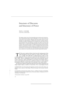 Structures of Discourse and Structures of Power