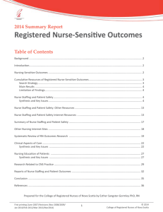 2014 Summary Report Registered Nurse