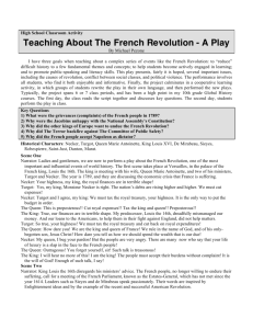 Teaching About The French Revolution - A Play