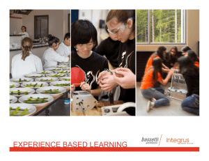 EXPERIENCE BASED LEARNING