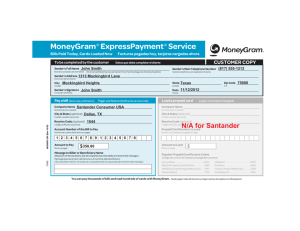 MoneyGram - Santander Consumer USA