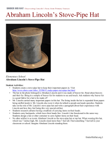 Abraham Lincoln's Stove-Pipe Hat