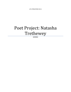 Poet Project: Natasha Trethewey