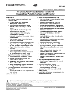 Two-Channel, Asynchronous Sample Rate Converter with