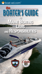 maine boating laws and responsibilities