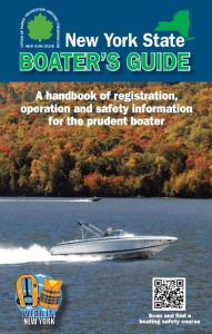 NYS Boaters Guide - New York State Parks Recreation & Historic