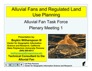 Alluvial Fans and Regulated Land Use Planning