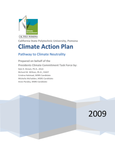 Cal Poly Pomona Climate Action Plan