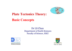 Plate Tectonics - The University of Hong Kong