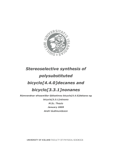 Stereoselective synthesis of polysubstituted bicyclo[4.4.0]decanes