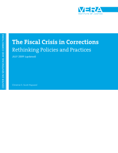 The Fiscal Crisis in Corrections