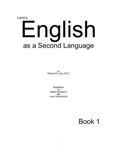 as a Second Language Book 1 - Lane's ESL