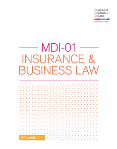 MDI-01 - The Insurance Institute of Ireland