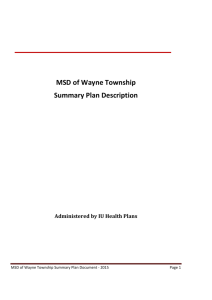 IU Health Plans - MSD of Wayne Township