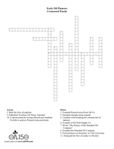 Early Oil Pioneers Crossword Puzzle