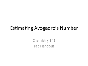 EsMmaMng Avogadro's Number