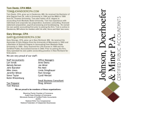 Our Brochure - Johnson and Doerhoefer PA