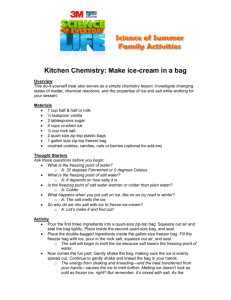 Kitchen Chemistry: Make ice-cream in a bag