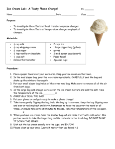 Ice Cream Lab- A Tasty Phase Change!