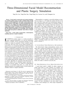 Three-dimensional facial model reconstruction and plastic surgery