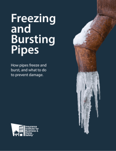 Freezing and Bursting Pipes