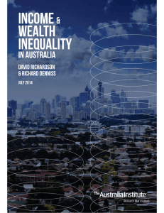 income & wealth inequality