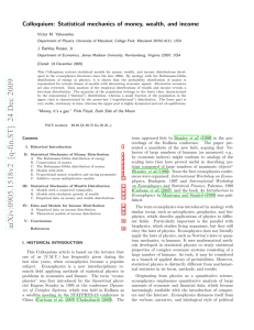 Colloquium: Statistical mechanics of money, wealth, and income