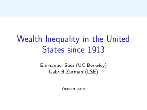 Wealth Inequality in the United States since 1913