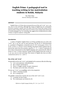 English Prime: A pedagogical tool in teaching writing to law