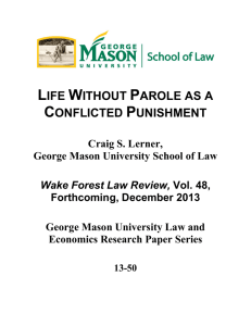 life without parole as a conflicted punishment