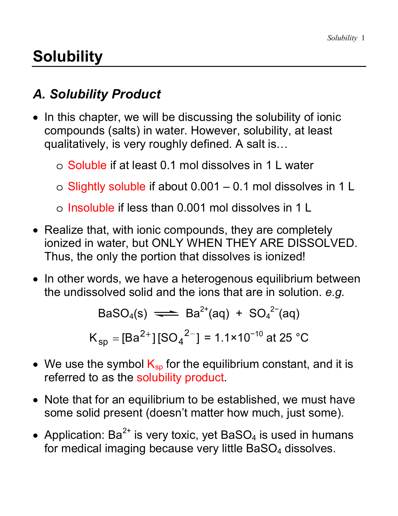 Fluoride Solubility Chart