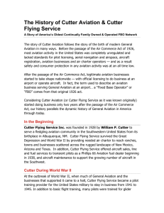 The History of Cutter Aviation & Cutter Flying Service
