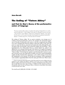 tintern abbey wordsworth analysis