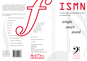 sound smart simple - International ISMN Agency
