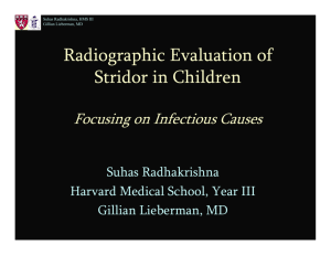 Radiographic Evaluation of Stridor in Children