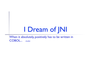 I Dream of JNI