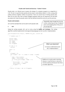 Page 1 of 16 Pseudo code Tutorial and Exercises – Teacher's