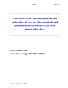Collection of terms, symbols, equations, and explanations