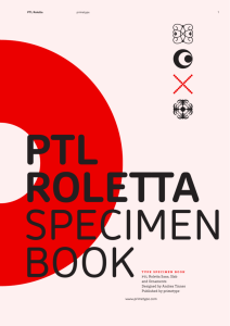 PTL Roletta PDF Specimen Book