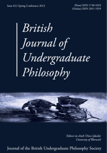 Untitled - The British Undergraduate Philosophy Society