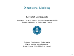 Dimensional Modeling