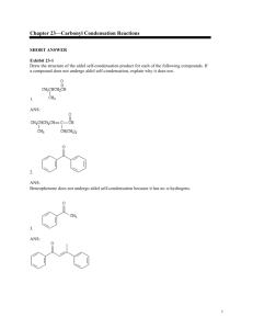 Chapter 23—Carbonyl Condensation Reactions