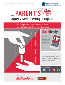 PennDOT - The Parent's Supervised Driving Program Guidebook