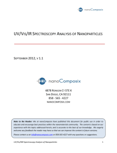 Guidelines for UV-Vis Analysis
