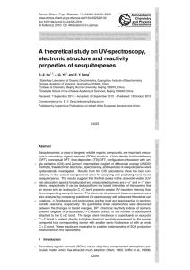 A theoretical study on UV-spectroscopy, electronic structure and