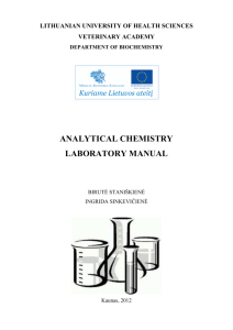 analytical chemistry laboratory manual