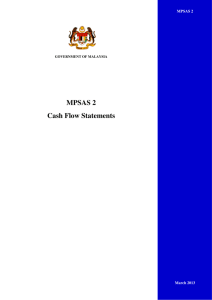 MPSAS 2 Cash Flow Statements