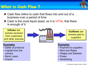 What is Cash Flow - Business Studies Online