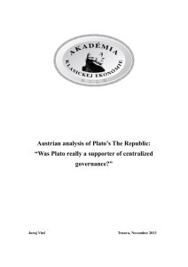 Austrian analysis of Plato's The Republic: “Was Plato really a