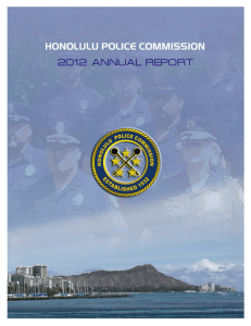 TABLE OF CONTENTS - Honolulu Police Department